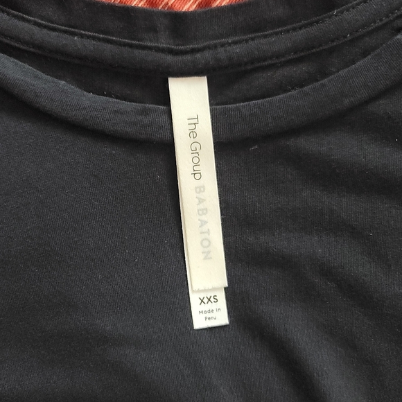 EUC Aritzia The Group Babaton Black Long Sleeve Twist Knot Top - Picture 3 of 5